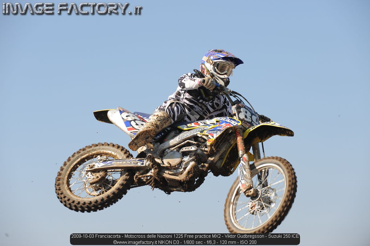 2009-10-03 Franciacorta - Motocross delle Nazioni 1225 Free practice MX2 - Viktor Gudbregsson - Suzuki 250 ICE